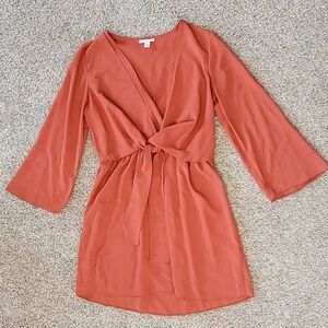 TOPSHOP front tie dress